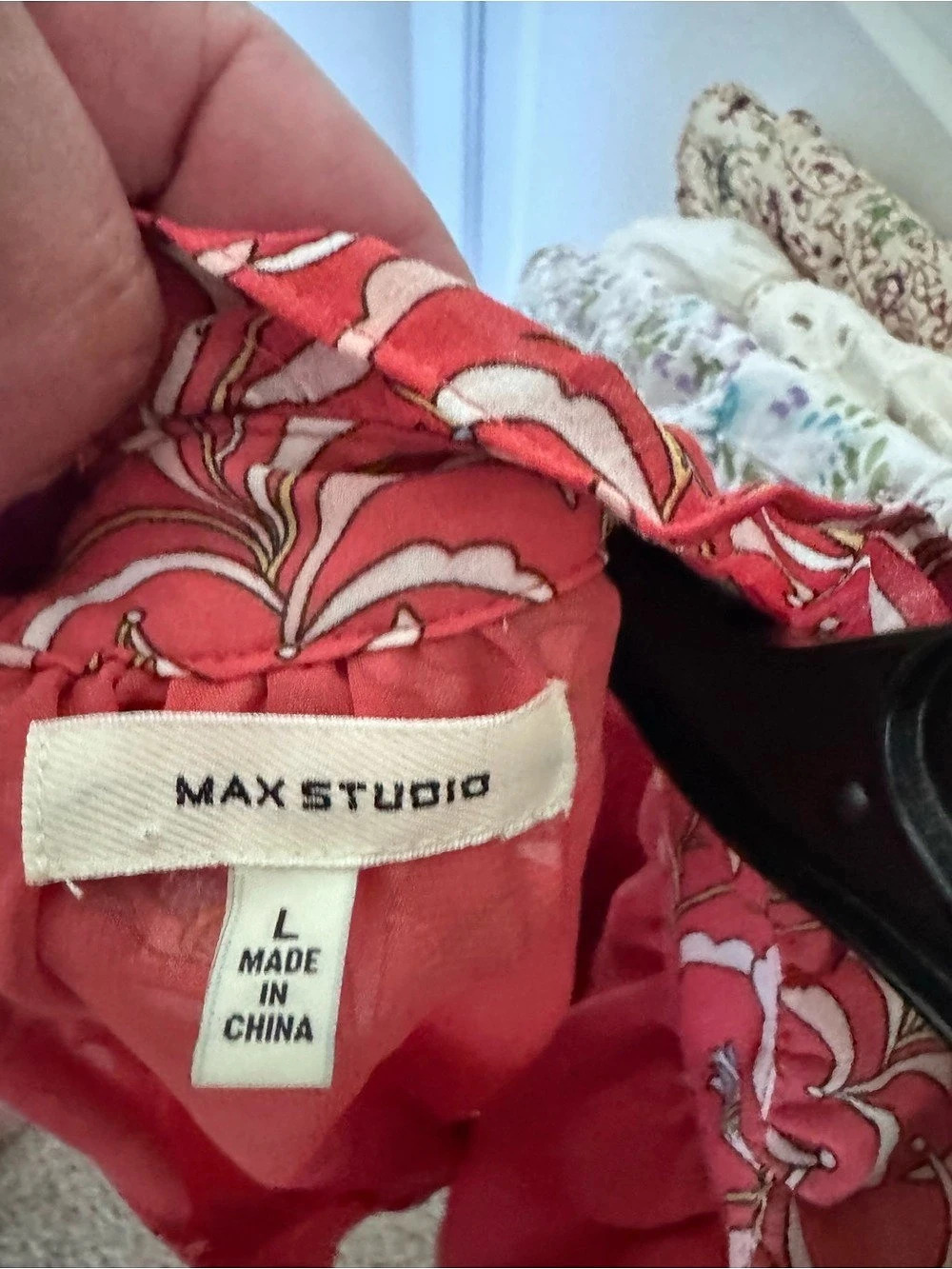 Max Studio Cold Shoulder Ruffle Sleeve Top - Picture 7 of 7
